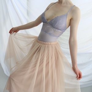 Floral, lilac, lace, Auden lingerie/bodysuit, size small